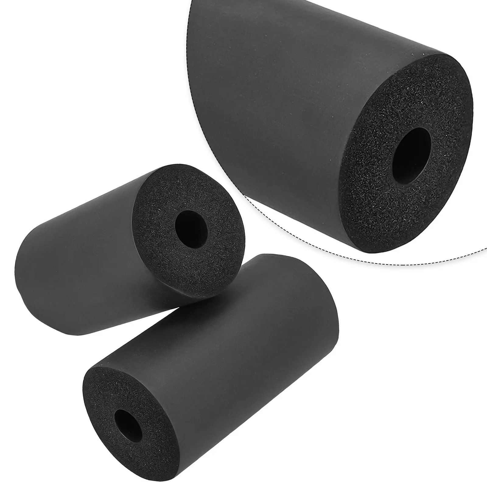 Pad Roller Foot Foam Pads 2pcs Black Brand New for Foam High Quality For Weight Foot for Foam Pad Roller Pad Roller