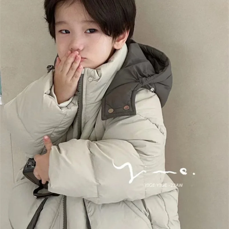 Boys Coat Cotton Jacket Windbreak Outerwear 2024 Stylish Winter Autumn Thicken Warm Cotton Christmas Gift Children's Clothing