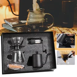 5pcs Hand Brew Coffee Maker Set Reusable Manual Brewings Coffee Maker Manual Grinding Cups Filter Travel Coffee Accessories