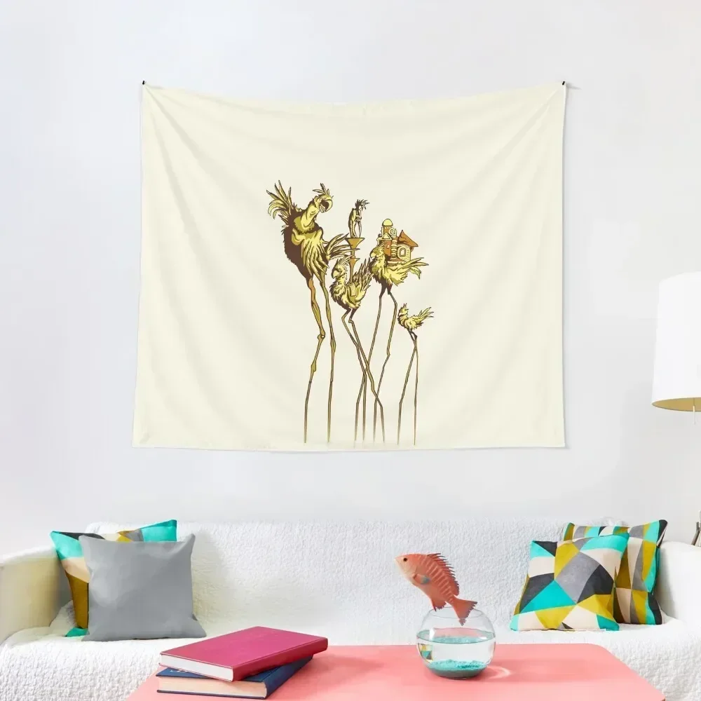 Dali Chocobos Tapestry Room Aesthetic Decor Decor For Bedroom Aesthetics For Room Decoration For Home Tapestry