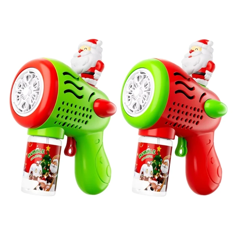 Súng thổi bong bóng đồ chơi tự động hình ông già Noel cho trẻ mới biết đi Bữa tiệc trẻ 15UB