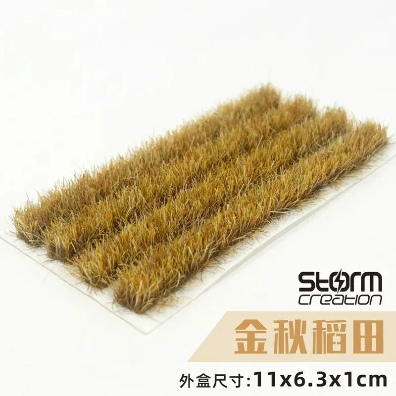 Ho Scale Miniature Rice Field Wheat Field Scene Model 1:87 Grass Cluster Toys Military Farm Scene Landscape for Diy Model Making