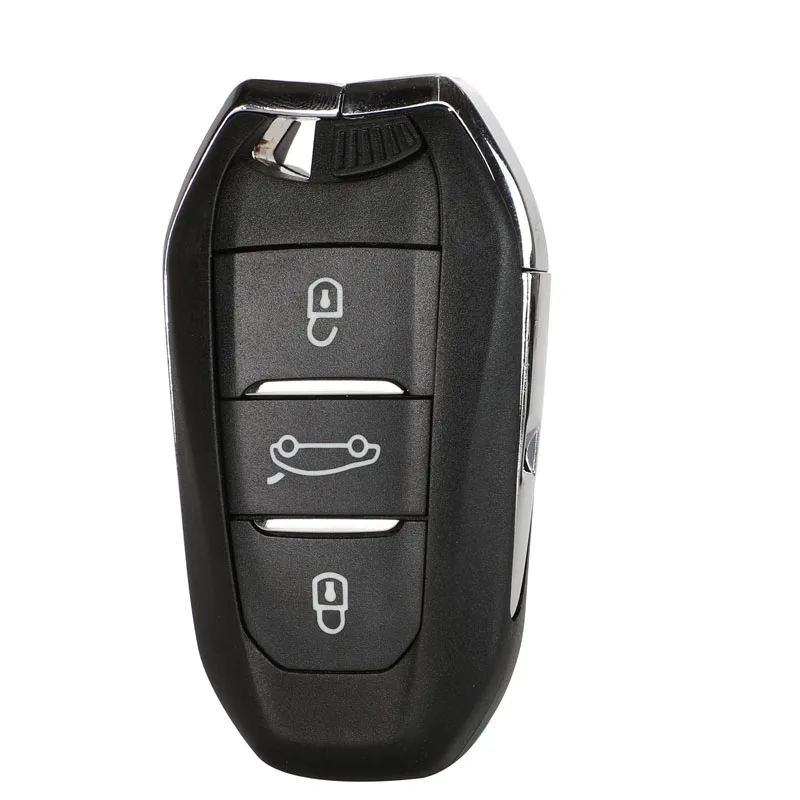 Jingyuqin chave remota inteligente keyless-go hu83 va2 433mhz 4a id46 pcf7945 para peugeot 208 308 508 3008 citroen c4 ds4 ds5 hitag2