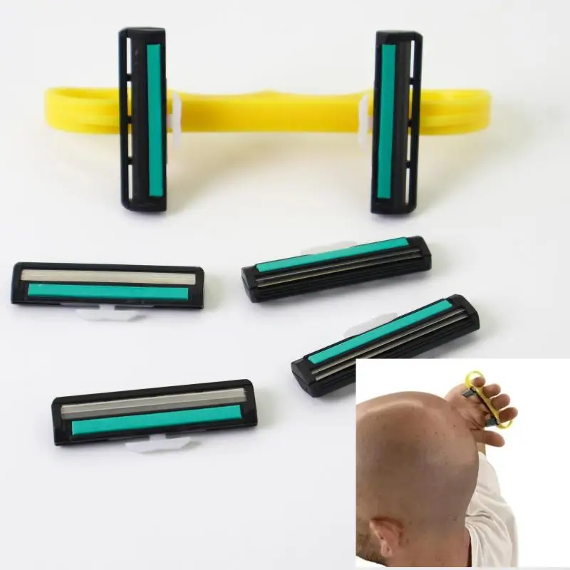 

Сферическая машинка для стрижки лысины с двойной головкой, мужская удобная ручная машинка для стрижки лысины для удаления волос, многофункциональная бритва