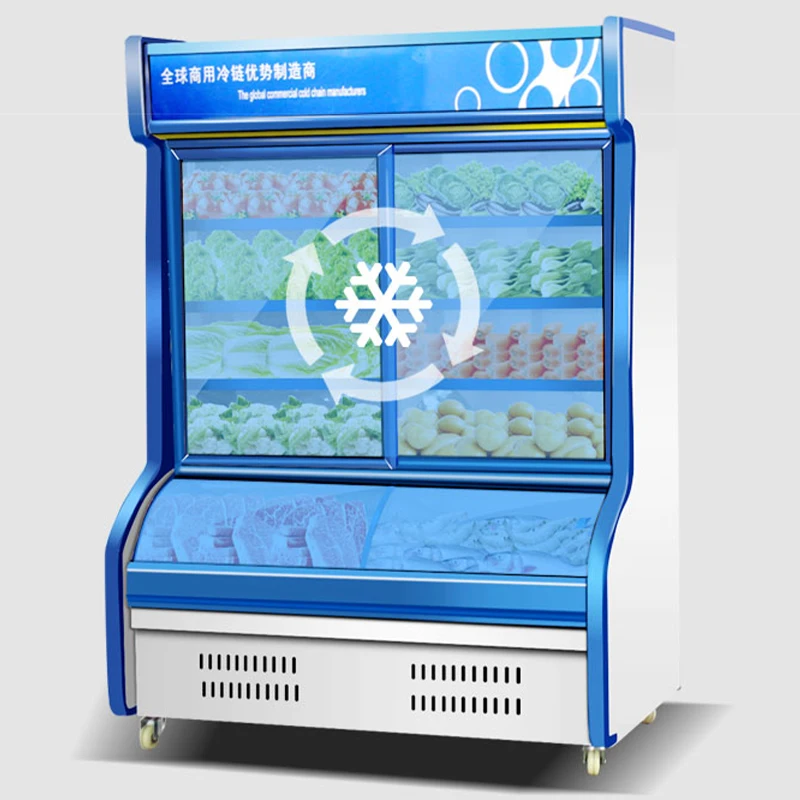 Đặt Hàng Tủ Malatang Thương Mại Màn Hình Tủ Lạnh Làm Lạnh Tươi Hơn Dọc Tủ Lạnh