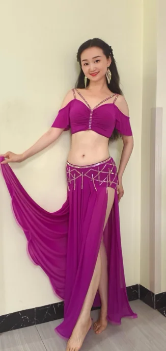 oriental-style-belly-dance-set-2pcs-embroidered-long-skirt-top-for-women-stage-performance-practice-costume-with-belt