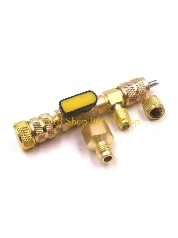 

96GB Advanced Heavy Duty R410A Valves Cores Removal Set Integrated Vacuum Gauge Connection For Split Systems 20 Cores Units