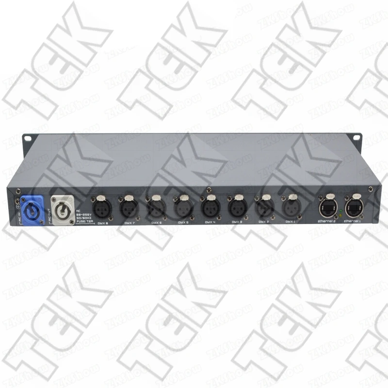 8 Port DMX-Artnet Ethernet RDM Output Port of Tiger Touch Ma Console 3Pin XLR for Stage Landscape Architectural Light Controller