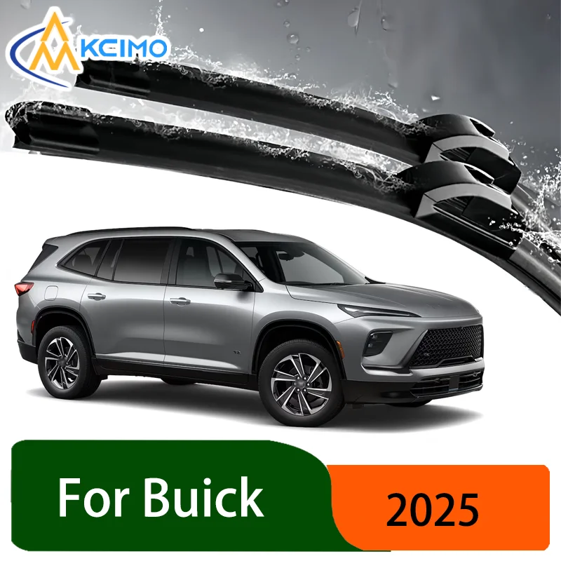 

Silent Black Front Wiper Blades Set for Buick Enclave 2025 Premium Auto Windscreen Windshield Window Wiper Accessories