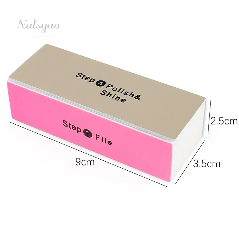 Nail Buffing File 5 Pcs Manicure Sanding Nail Art Tools Buffer Block 4 Way Colorful Buffing Block Shine Sponge