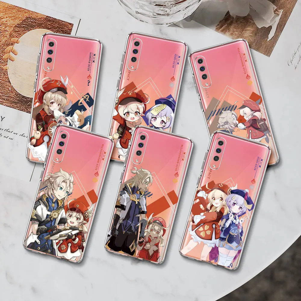 Аниме Genshin ударопрочный чехол для Samsung Galaxy A40 A70 A70s A10s A20e A30s A50 A50s A6 A10 A7 A8 S20s A6 A9 TPU мягкий чехол для телефона
