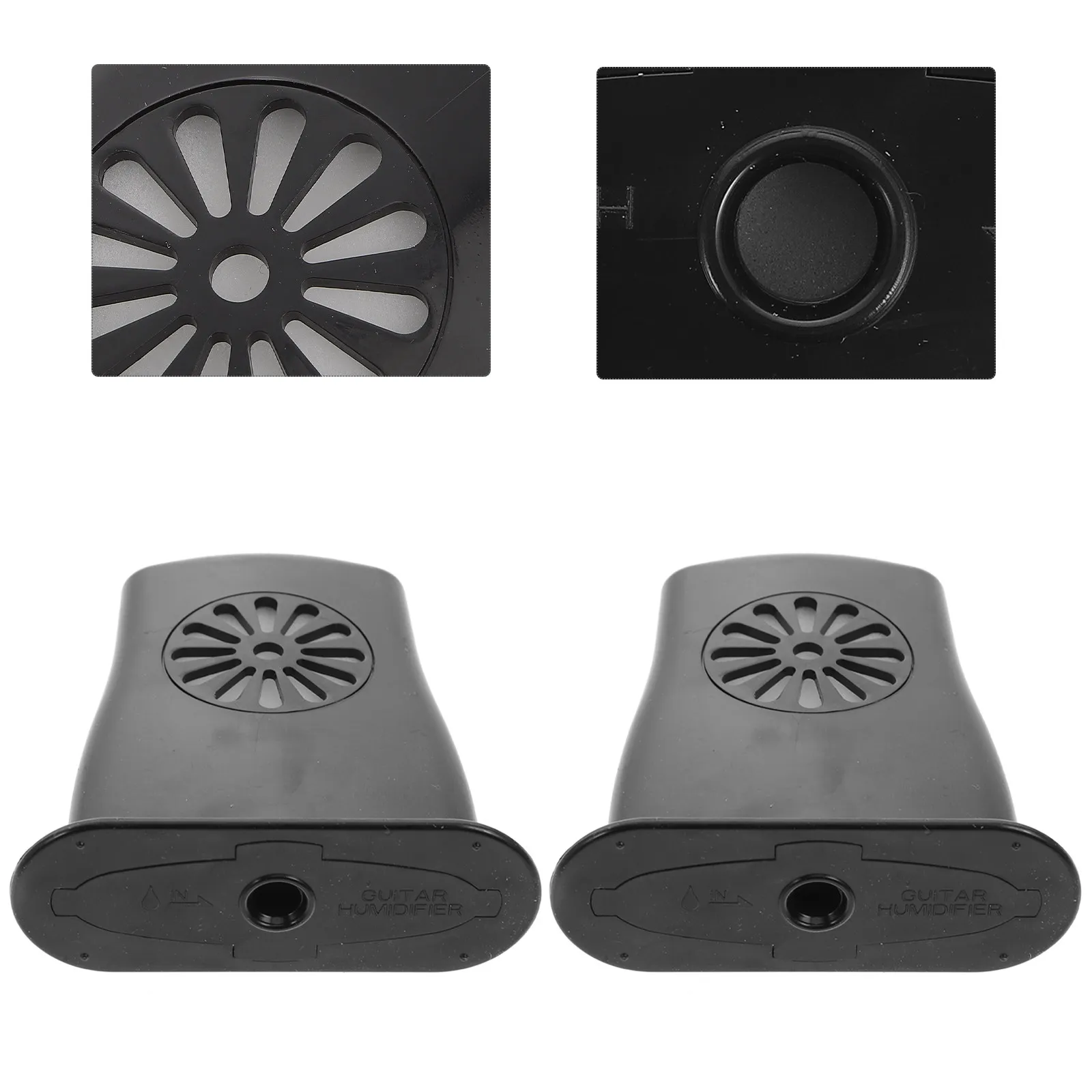 Acoustic Guitar Humidifier for Sound Hole – 2pcs Portable Lightweight Moisture Control to Prevent Warping Cracking