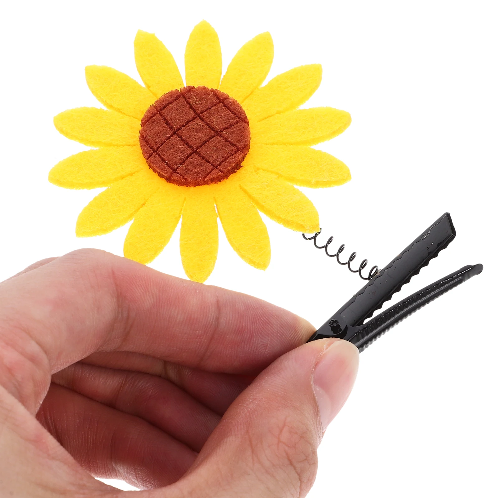 

10 Pcs Sunflower Hairpin Accessories for Girls Cute Clips Newborn Iron Bridesmaid