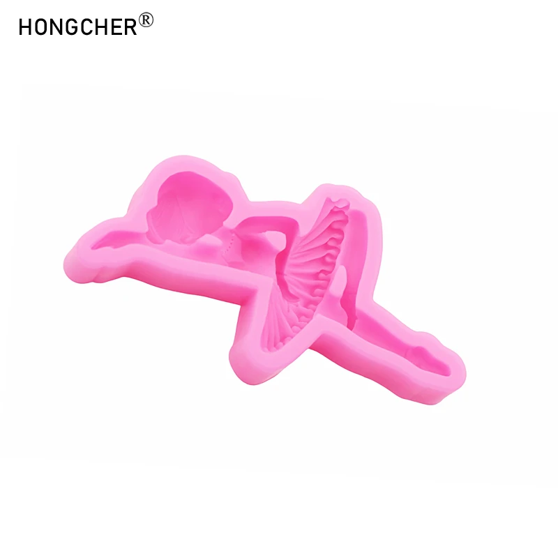 Ballet Girl Silicone Mold Chocolate Cake Baking Tools DIY Handmade Art Clay Refrigerator Sticker Making Molds view 4