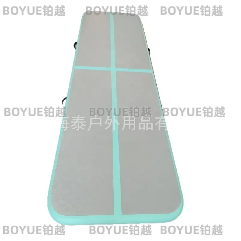Inflatable Gymnastics Air Track Mat for Tumbling Taekwondo Yoga Training Portable Foldable Exercise Cushion for Home Gym Use