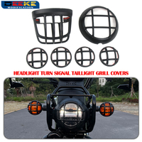 Motorcycle Matt Black Headlight Turn Signal Taillight Grill Cover For Honda Cross Cub 110 CC110  Cub Indicator Lamp Protector