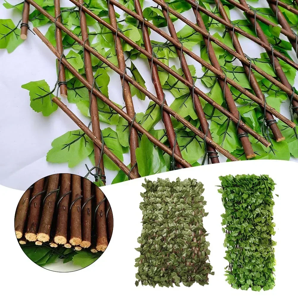 

Garden Screening Expanding Trellis Privacy Screen Hedge Artificial Faux Ivy Leaves Wooden Fence For Garden Buildings