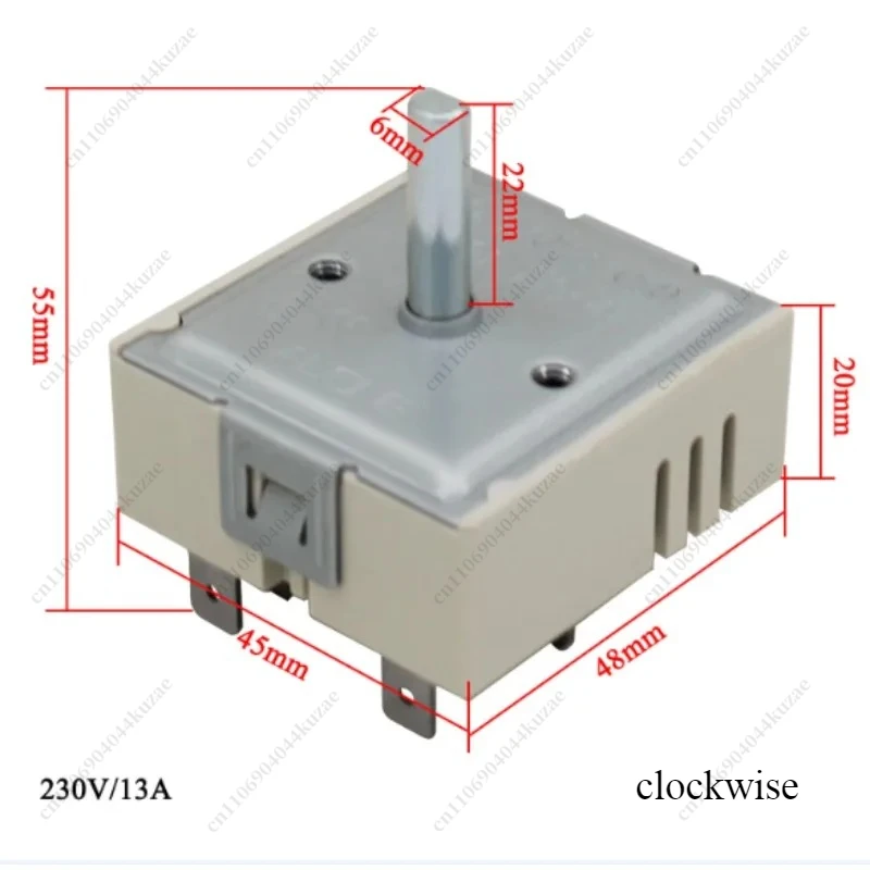 1-個-230v-13a-無限制御スイッチ、電気オーブン、クックトップ、ストーブ用、エネルギーレギュレータースペアパーツ