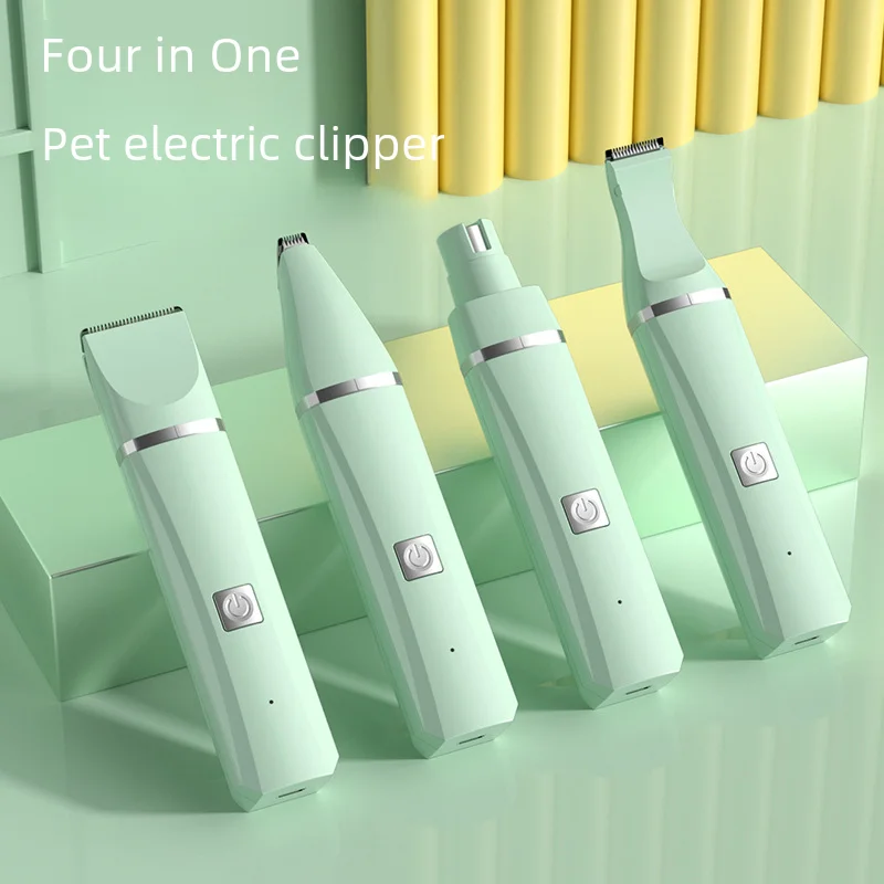 4 in 1 multi-functional electric Trimmer Clipper for Teddy Cat  Trimming hair and  Dog Paw