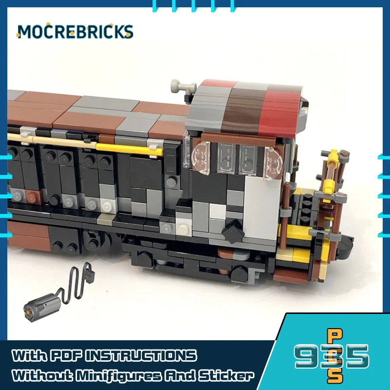 Railway Series LS-1000 Diesel Electric Switcher Train MOC Building Blocks Motor Assembly Model DIY Bricks Toys Children's Gifts