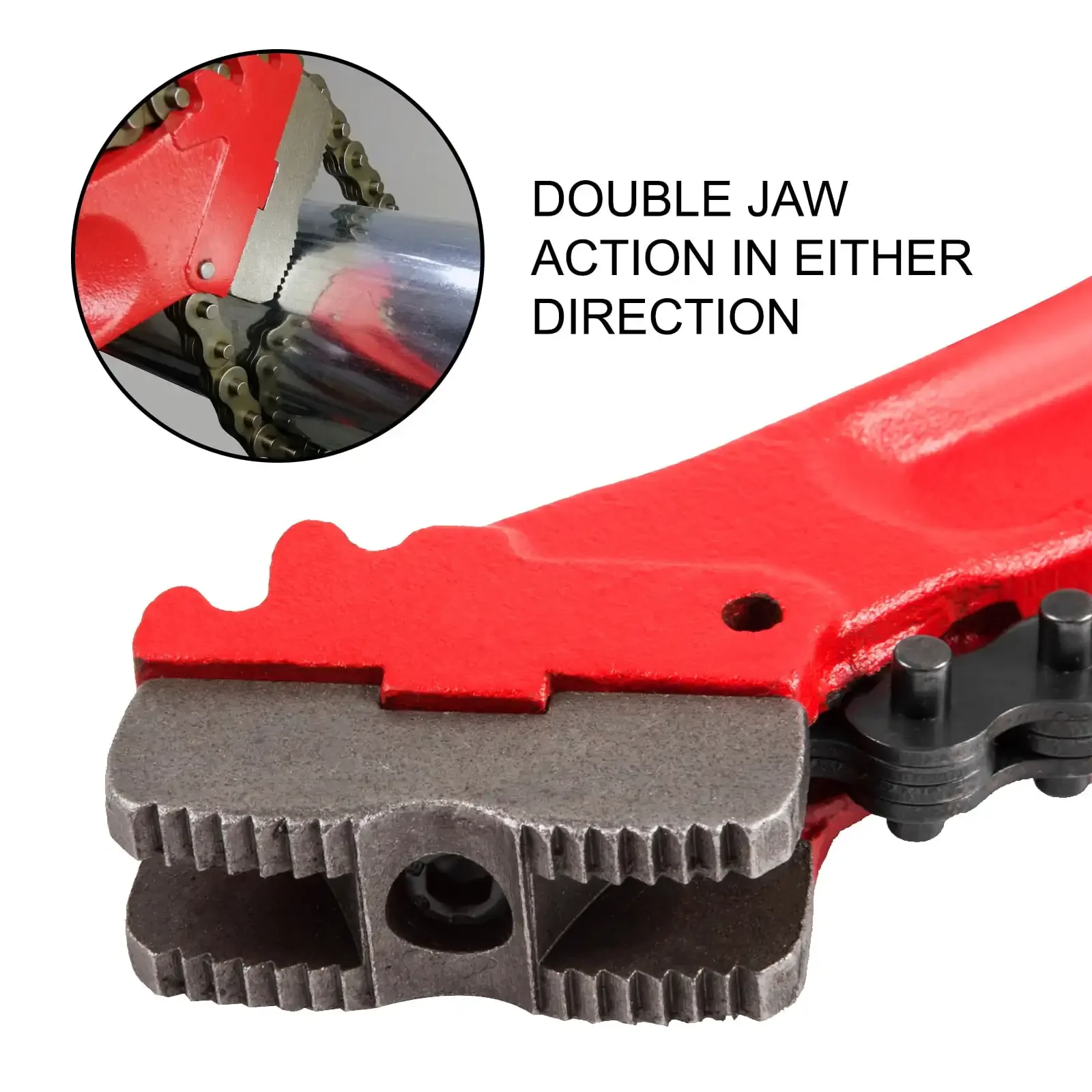 Tubo de chave de corrente de 36 polegadas, capacidade resistente da chave de corrente do filtro de óleo 4-1/2 a 7-1/2 polegadas, chave de corrente 30 polegadas (760 mm) corrente