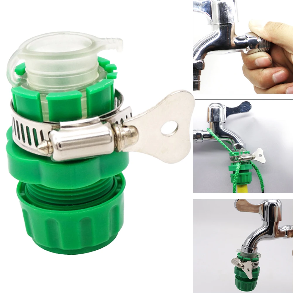 Faucet Adapter Water Hose Connector ABS Bubbler Function For Garden Watering Quick Connectors Rubber Versatile