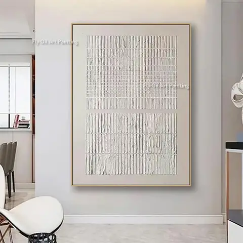 Original Artwork Handmade Black White Abstract Seawaves Oil Painting New Design Beige Texture Thick Canvas Wall Art For Decor