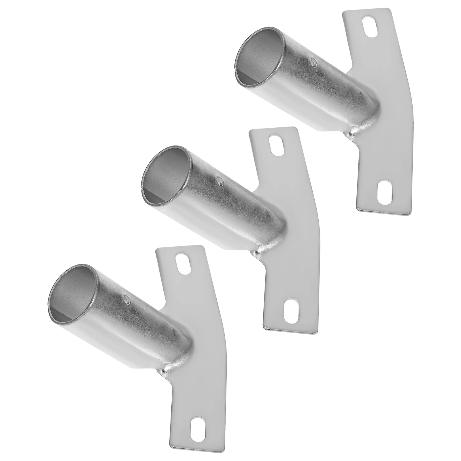 

3pcs Floor Brush Accessories Durable Iron Broom Handle Adapter Mop Head Bracket Connector Pole Holder Secure Connection