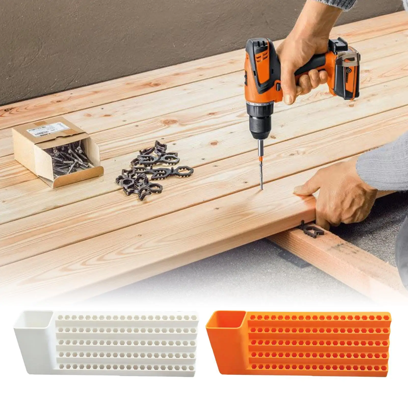 

Держатель для бит Сверло для хранения фрезы Держатель для сверл Органайзер для бит Стойка Многослойная настенная отвертка Органайзер для бит