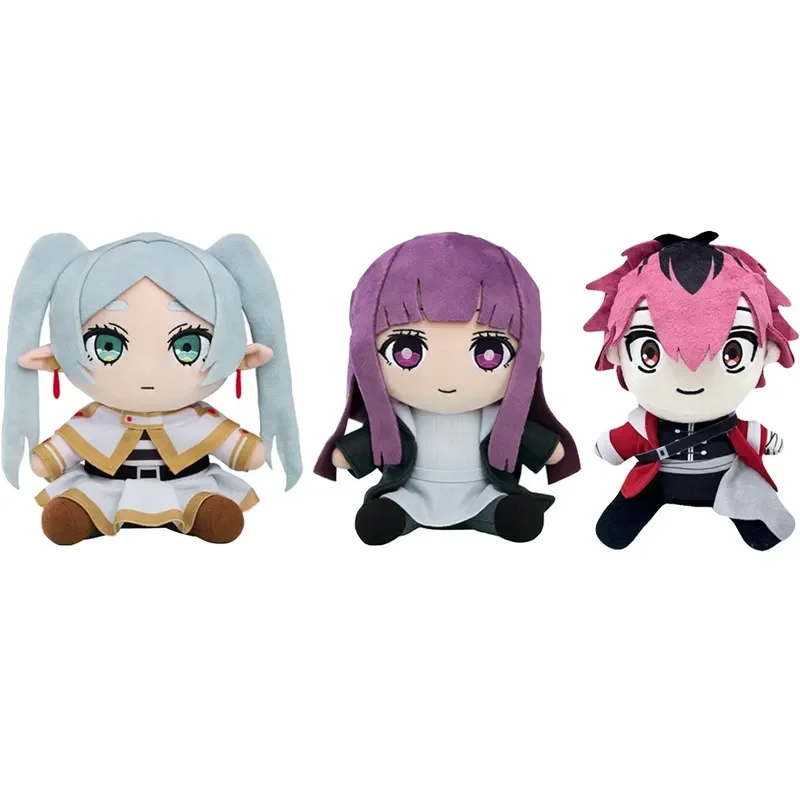 KAWAII  Anime Peripheral Doll Frieren Plush Toy Fern Stark Dolls Sitting Posture Action Dolls Pillows Child Birthday Gift  Toys