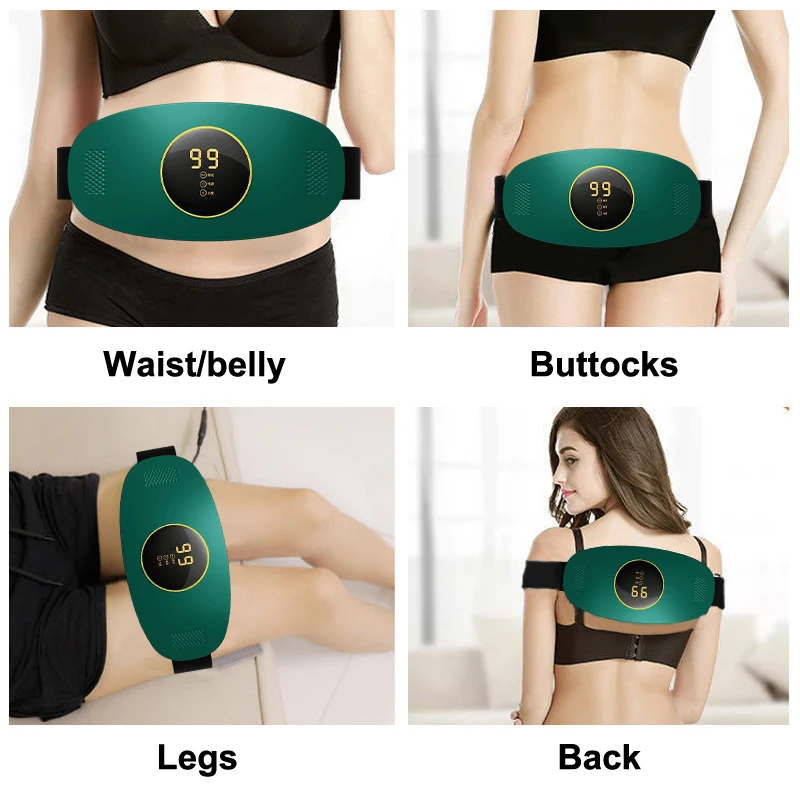 

Rechargeable Body Slimming Machine Waist Belt Waist Fitness Massager Weight Loss And Body Shaping Instrument Constipation Relief