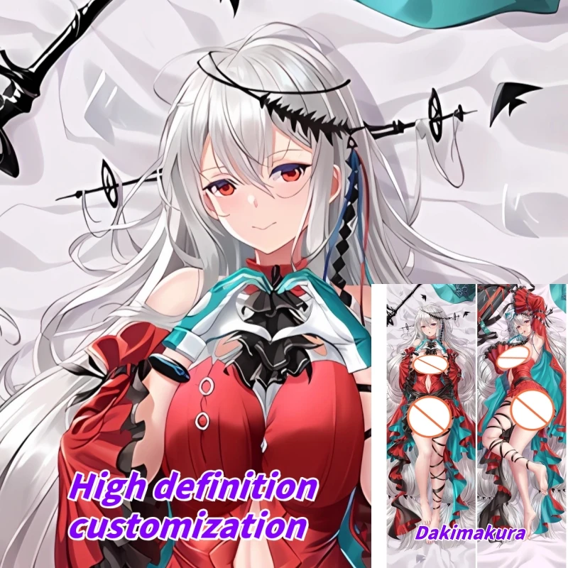 

Dakimakura Anime Pillow Case Arknights Skadi the Corrupting Heart Double-sided Print Of Life-size Body Pillowcase Gifts Can be