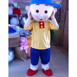 Caillou Mascot Costume Mardi Gras Carnival Boy Funny Anime Cartoon Doll Costume