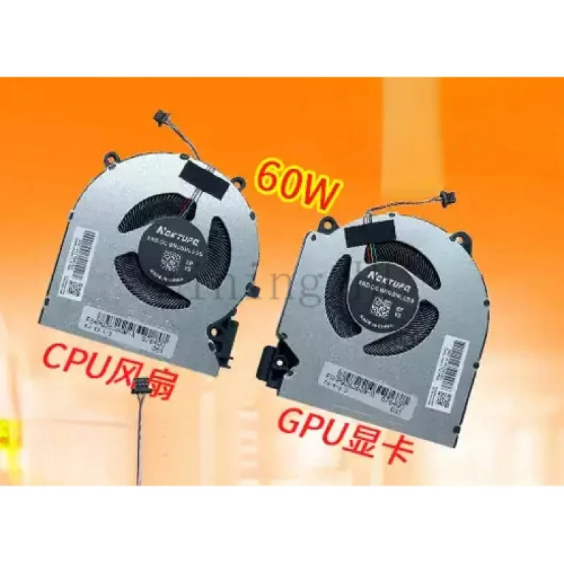 CPU  GPU Fan  for HP 16-D/E Pavilion Gaming 7/8 TPN-Q263 Q264  M75721/75723/75722