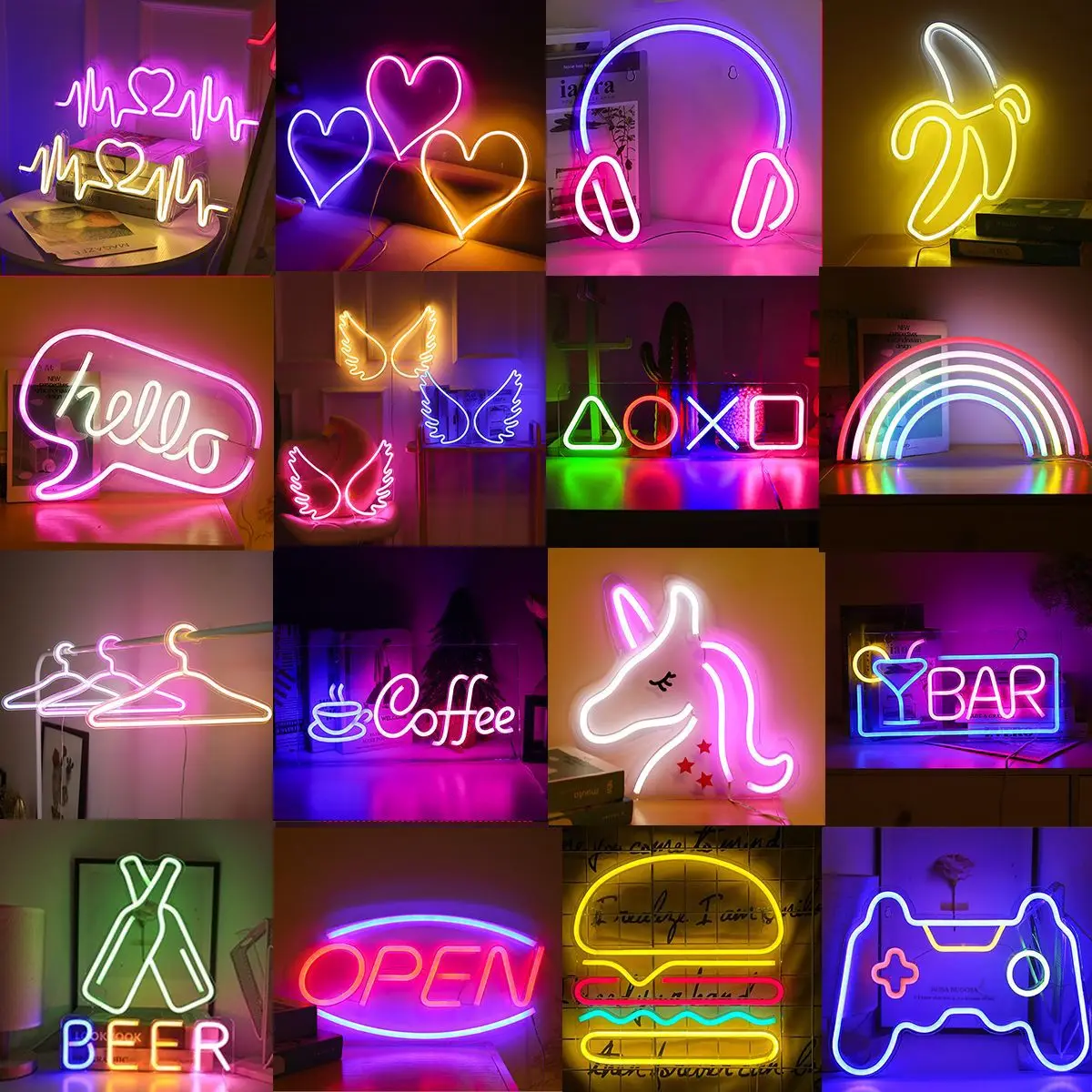 

Neon Wall Sign Gaming Sign Neon Bar Sign – LED Light for Bar, Party, Room, Gaming & Business Logo Decor