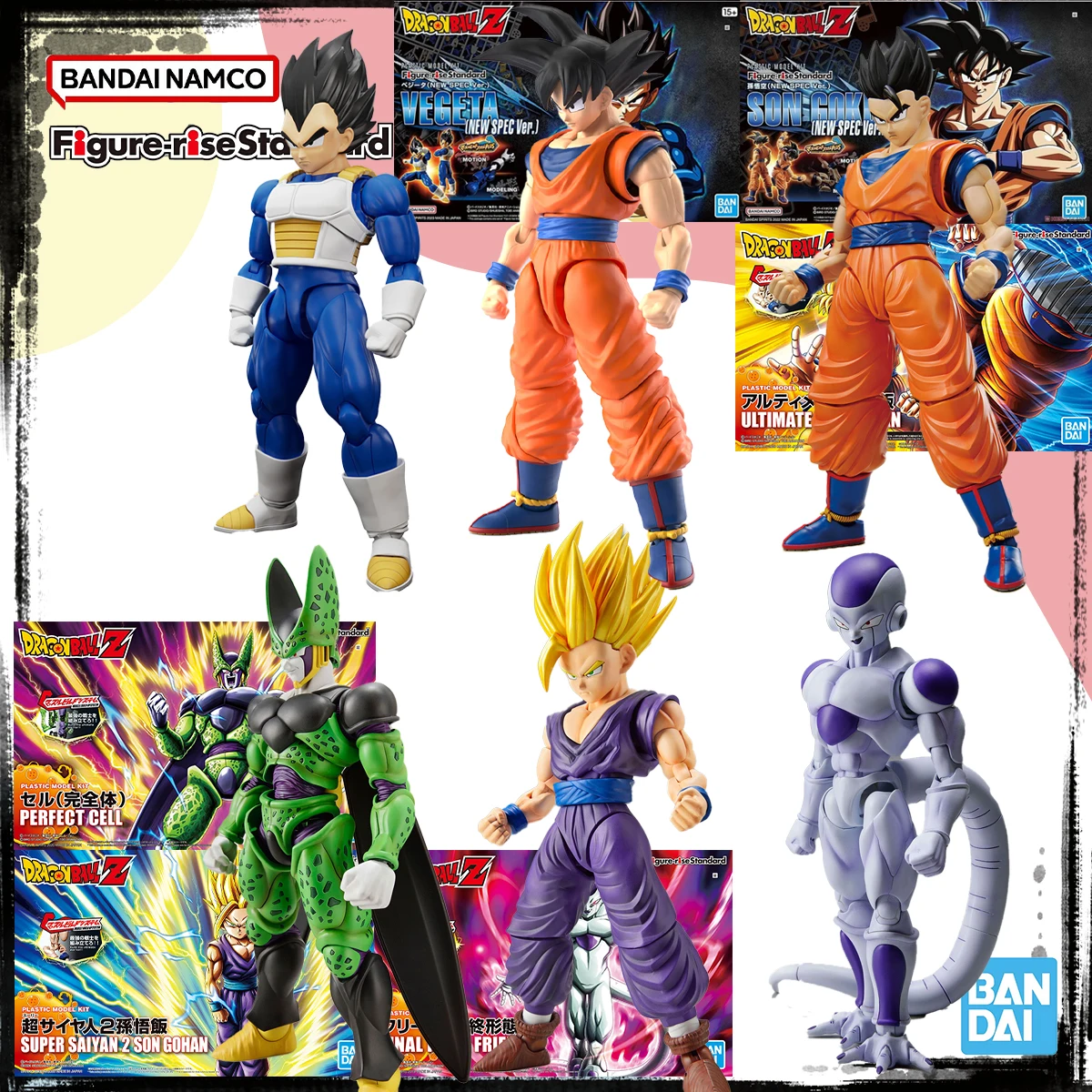 

Bandai натуральная оригинальная модель FRS Gundam, комплект в наличии, аниме-фигурка VEGETA SON GOKU SON GOHAN FRIEZA CELL, сборная модель игрушки