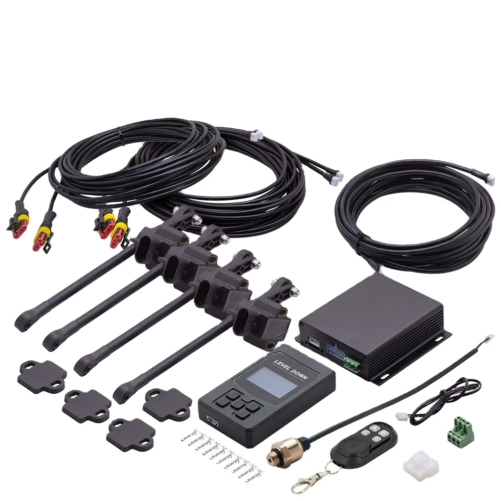 LD4S+ Height Level Sensor Version Air Ride Suspension Electronic Control System with Support Blue Tooth Remote and Wire Control