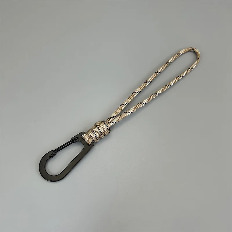 Geflochtenes Paracord-Schlüsselband für Outdoor-Camping-Rucksack mit Schnellverschluss-Karabinerhaken, Anti-Verlust-Handgelenkschlaufe, Wander-EDC-Werkzeug – Detail 8