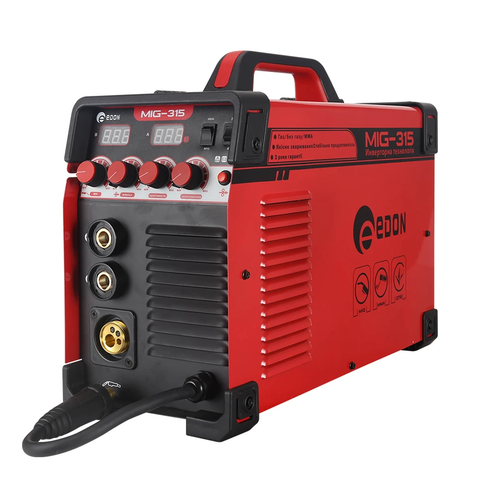 

EDON MIG-315 heavy duty gasless gas mig mma welder welding machine for sale