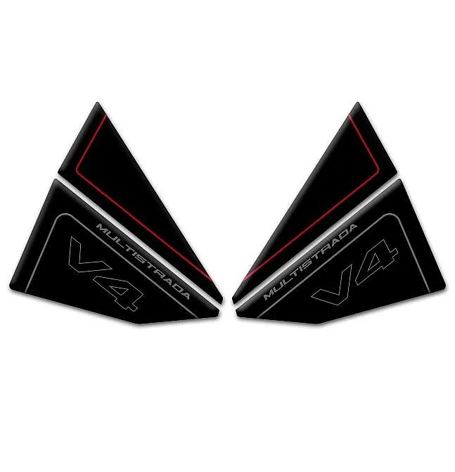 Motorcycle Anti Slip Side Traction Pads Tank Pad Decals Stickers For   Multistrada V4