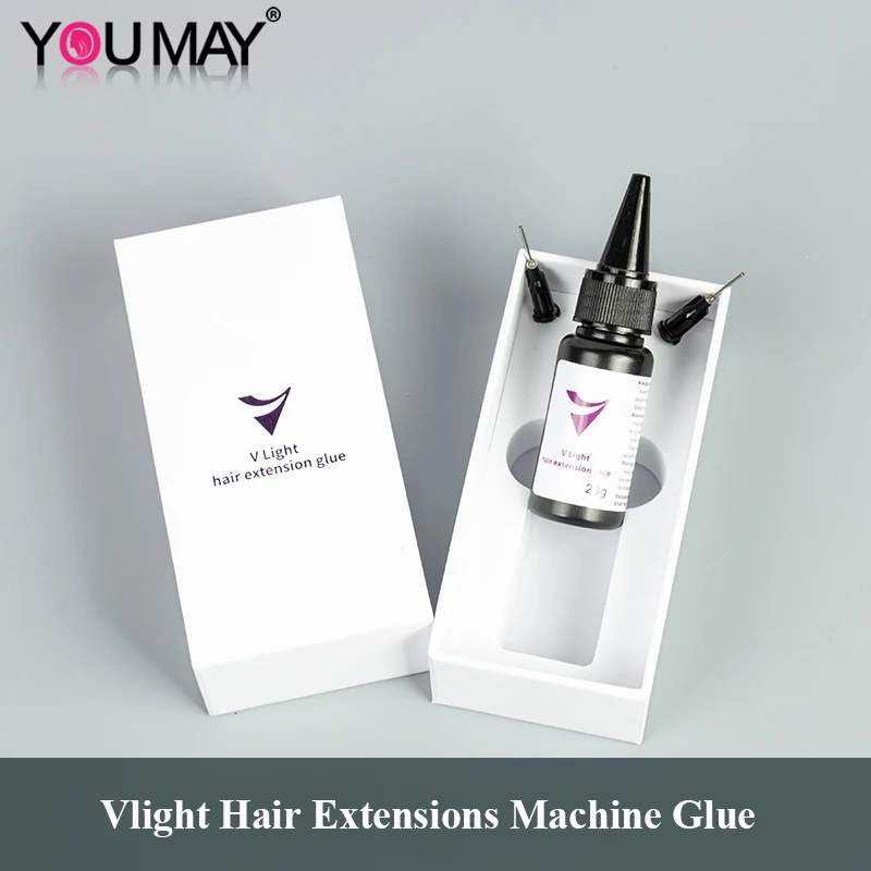 Tecnología v-light pegamento para extensiones de cabello, herramientas de extensión de cabello, pegamento especial para extensiones de cabello con luz en V, cinta rápida