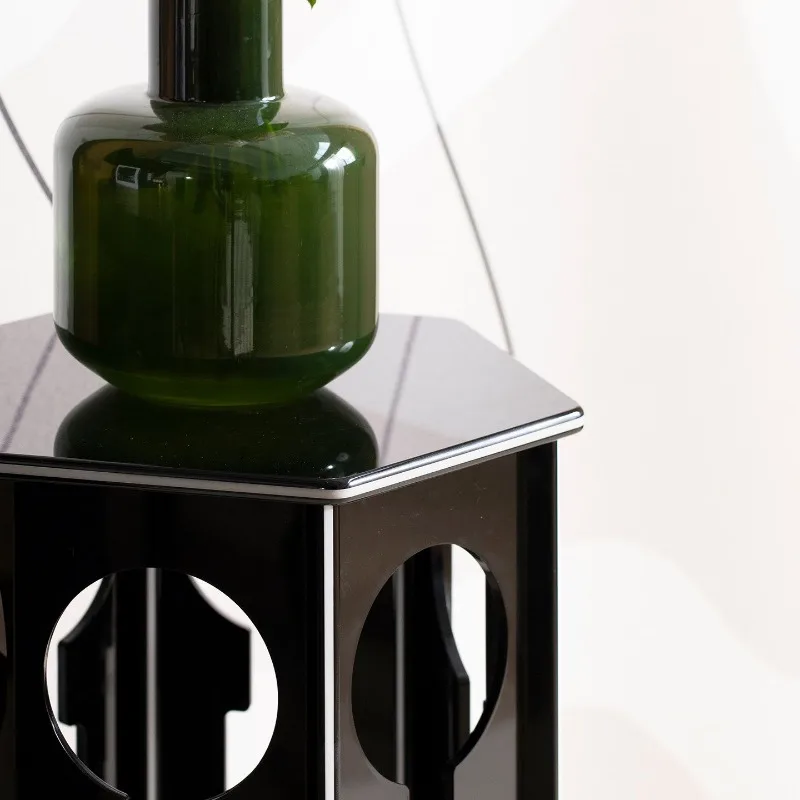 Flower landscaping edge potted gray square green plant rack, vase rack, living room floor rack, sofa acrylic ornament
