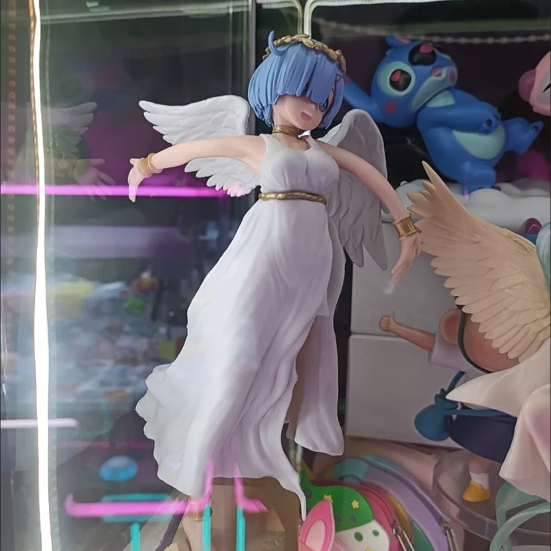 21 センチメートル新アニメフィギュア再: ゼロから別の世界での生活スーパーゴーストエンジェルレム模型玩具 Pvc コレクションデスクトップ装飾品