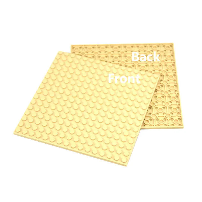 4 Stuks 16X16 Douts Moc Bakstenen Dubbelzijdige Basisplaat Plastic Meerkleurige Basisplaat Compatibel Bouwstenen Speelgoed Voor Kinderen