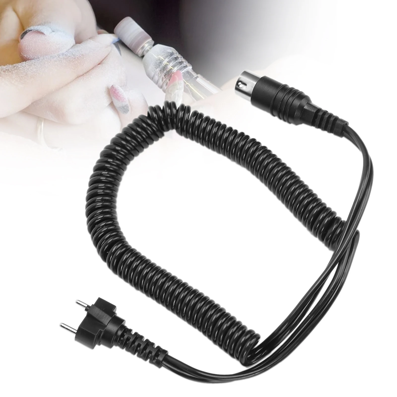 ZK40 Broca de Unhas Cabo de Alimentação Cabo Elétrico Broca de Unhas Acessórios para Máquina de Manicure