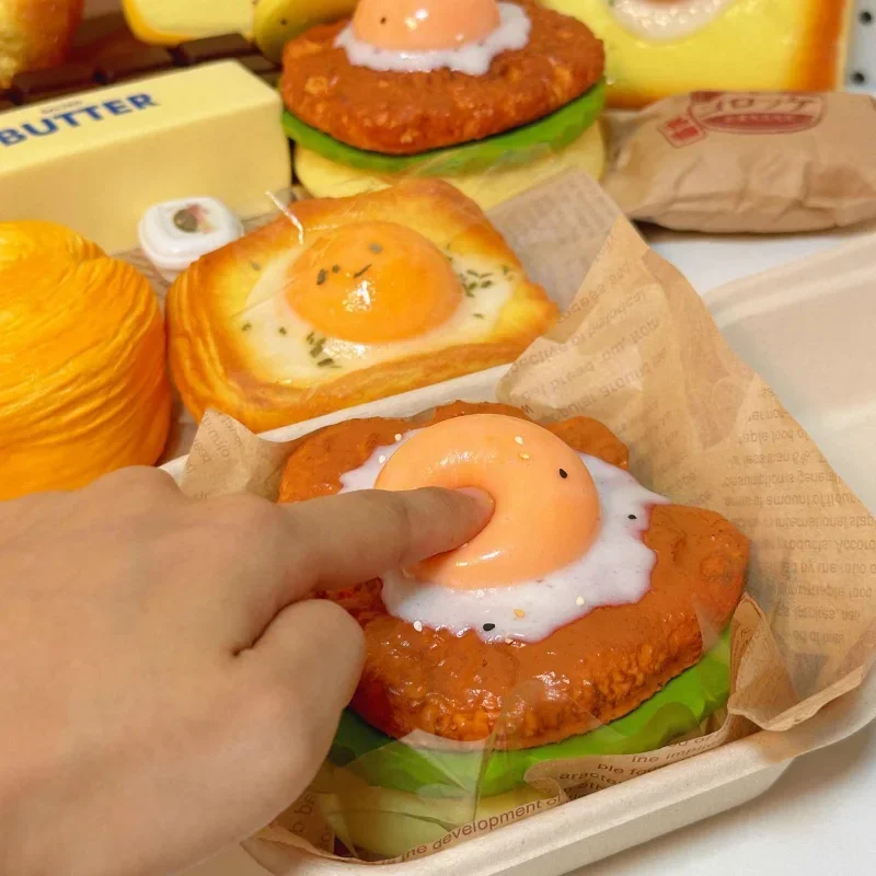 ビッグバーガー スクイーズ スローライジング ビッグチーズ ハンバーガーブレッド スクイーズ スローリバウンド スクイーズトイ ストレス解消 ハンドリラックストイ