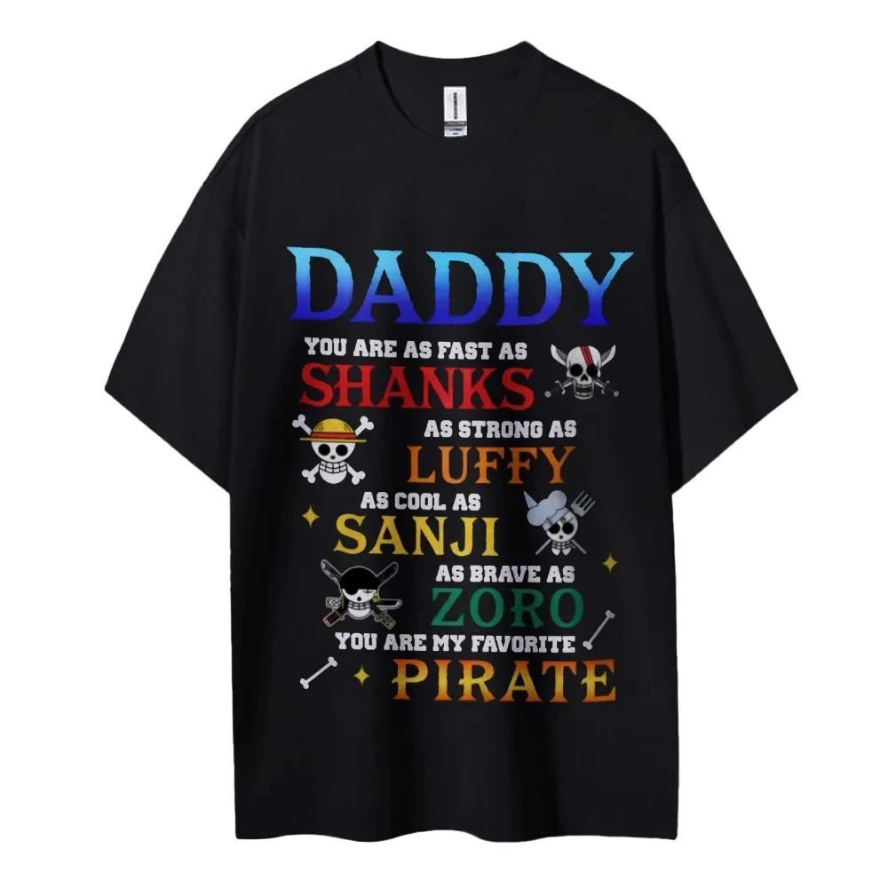 

ONE PIECE Luffy Second Third Fourth Fifth Hot-blooded Animation Couple Casual Short Sleeve Half Sleeve Comfortable Short Sleeve