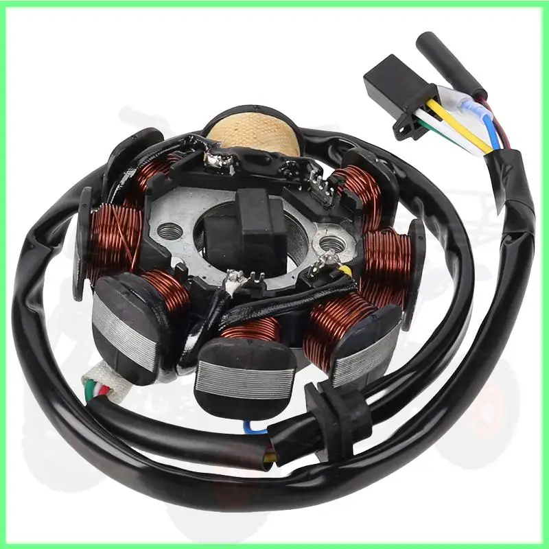 

Glixal 8-coil Magneto Alternator Stator for GY6 125cc 150cc 152QMI 157QMJ Chinese Scooter Moped ATV Go Kart Quad Engine