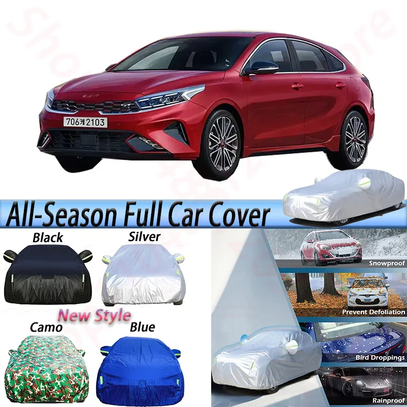 

Waterproof Car Covers Auto Anti-UV Sun Rain Snow Protection Cover Windproof For Kia K3 (BL7) Hatchback Sedan 2023-2026