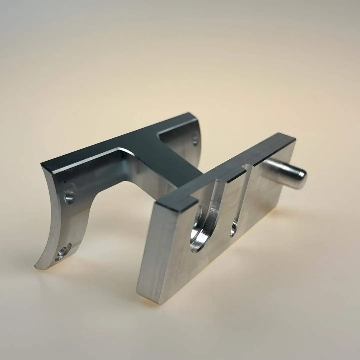 Precision CNC Turn-Milled 6061 Aluminum Special Shape Dual Position Fixture Bracket Custom Machining Automation Locating Support